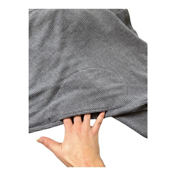 THML gray brown ribbed knit sleeveless v-neck a line dress XS - Picture 4 of 5